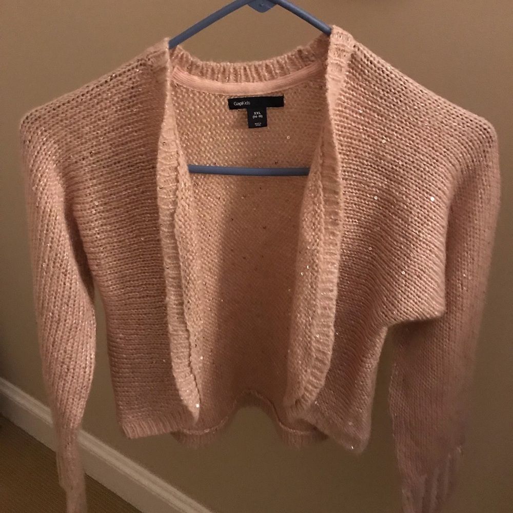Cropped Pink Cardigan